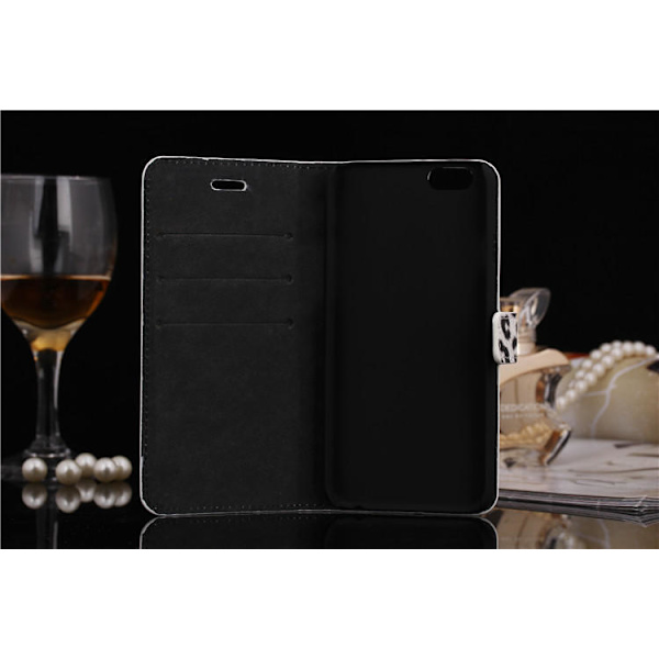 Iphone 6 Plus 5.5" Lommebok-deksel/deksel Leopard Grey