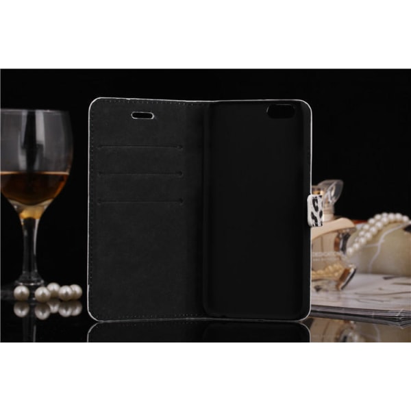 Iphone 6 Plus 5.5" Plånboksfodral / Fodral Leopard Grey
