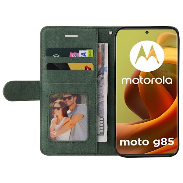 KT Plånboksfodral till Motorola Moto G85 - Grön Grön