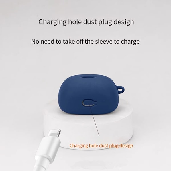 Til JBL Tune 245NC silikonetui – beskyttelsesetui med karabinkrok Black