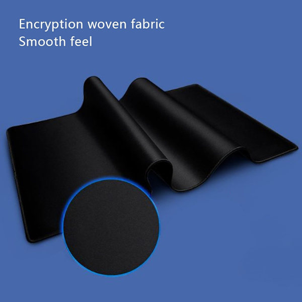 300x600x2mm Ekstra stor musemåtte Anti-slip computer bordmåtte Black