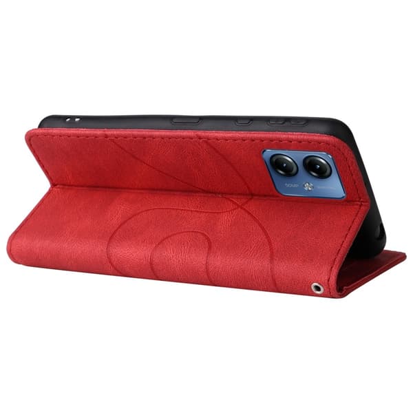 Til Motorola Moto G14 KT - serie - 1 dobbeltfarve Red