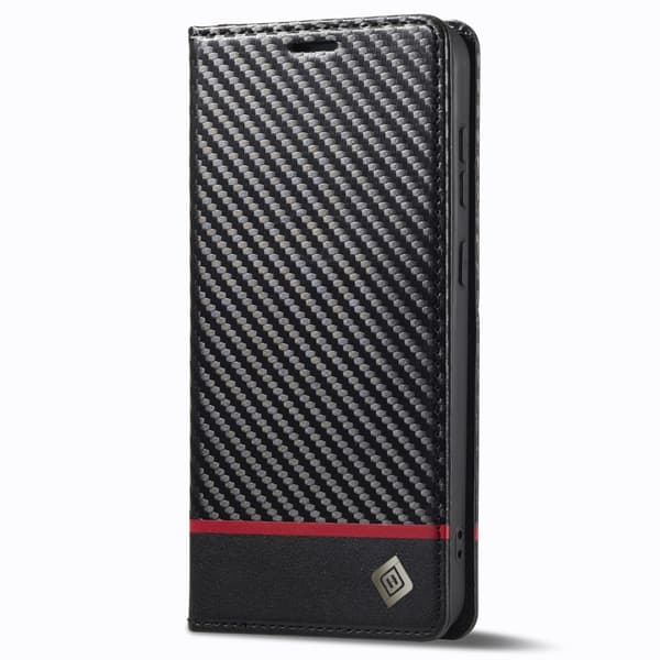 LC.IMEEKE Lompakkokotelo Samsung Galaxy S24+ - Musta Black