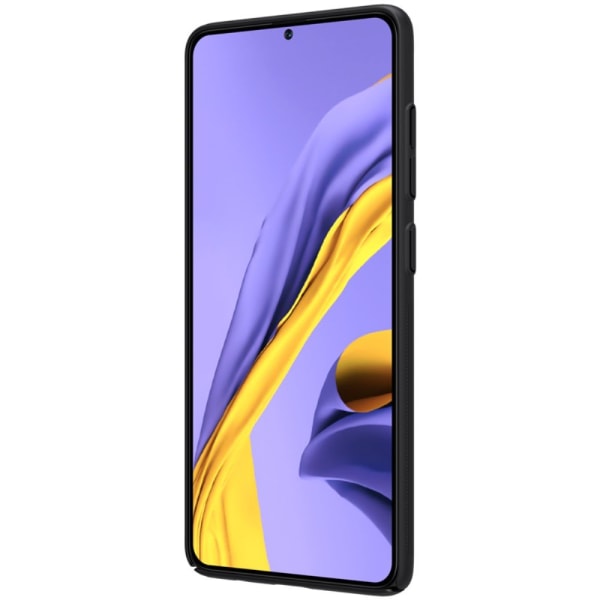 NILLKIN Super Frostet Hårdt Plastiketui Samsung Galaxy A51 - Sort Black