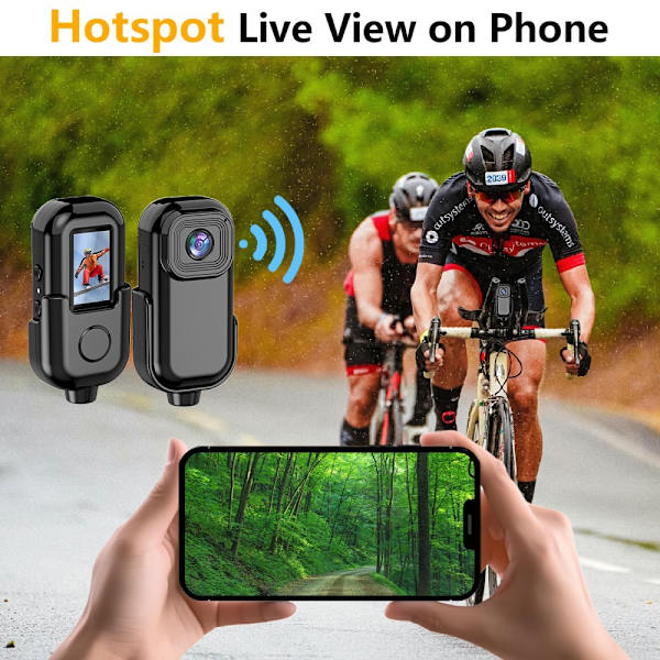 1080P Mini Kamera Action Cam Sport DV Videoopptak Lomme Black