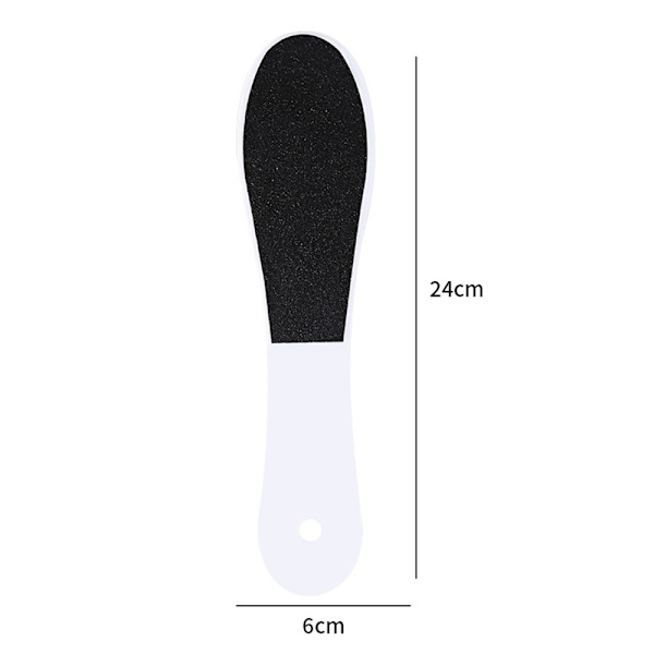 FotFil Callus Remover Dubbelsidig FotSkrubbare för död hud Vit