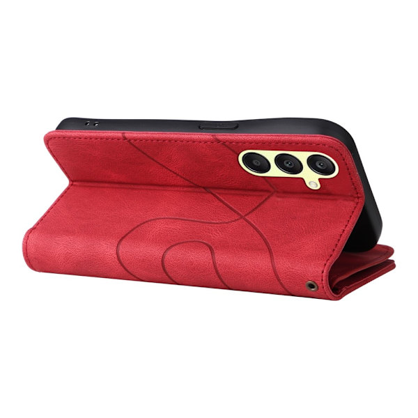 KT Multifunksjons Serie-5 Telefonveske for Samsung Galaxy A25 Red