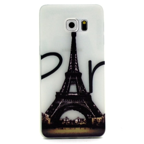 Samsung Galaxy S7 Edge Skal Glow in the dark - Eiffel Tower Purple