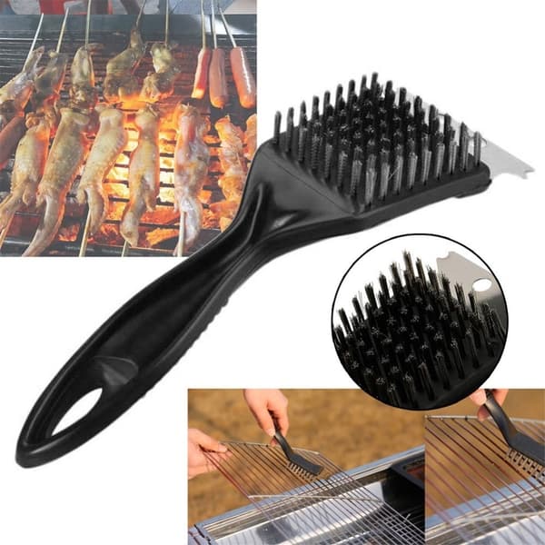 Multifunktionel grillbørste i rustfrit stål Black