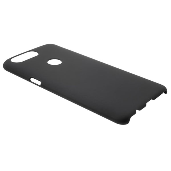 Gummieret Hard PC Mobiletui til OnePlus 5T - Sort Black