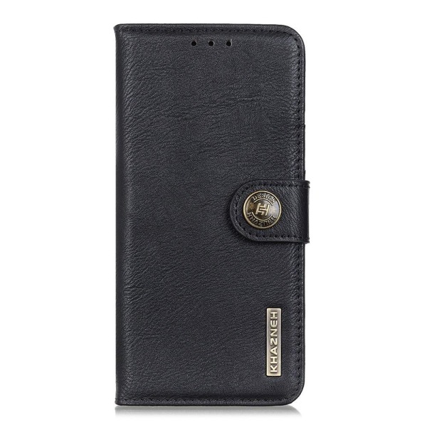 KHAZNEH Lompakkoteline Flip Phone Shell OnePlus Nord -puhelimelle - musta Black