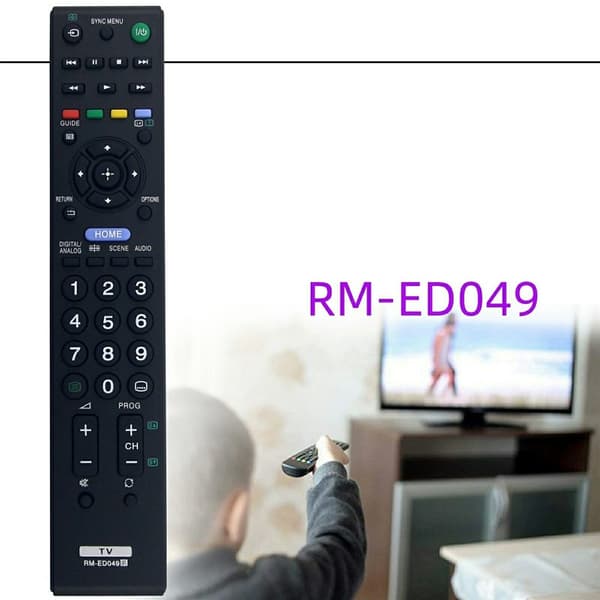 Fjärrkontroll Ersättning för RM-ED049 För Sony TV Svart