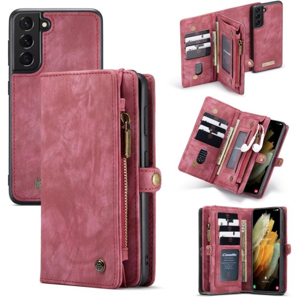 Samsung Galaxy S21 CASEME 2-in-1 Irrotettava - Punainen Red