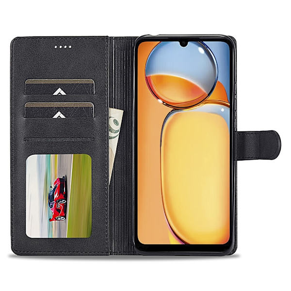 LC.IMEEKE Lommebokveske Deksel for Xiaomi Redmi 13C Black
