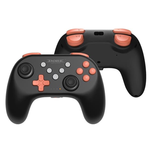 Trådløs Bluetooth-controller til Nintendo Switch 1+2+OLED Vibration Sort/orange Orange