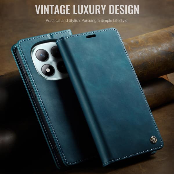 CASEME Plånboksfodral Xiaomi Poco M8 Pro 5G / Xiaomi Redmi Note 15 Pro+ 5G - Grön Grön