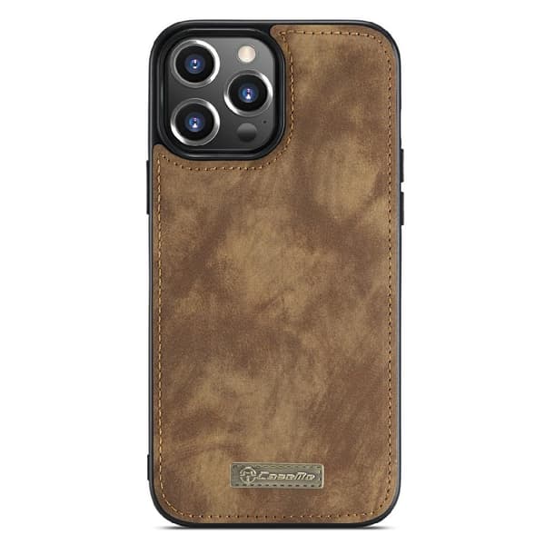 CASEME iPhone 13 Pro Retro Lommebok - deksel - Brun Brown