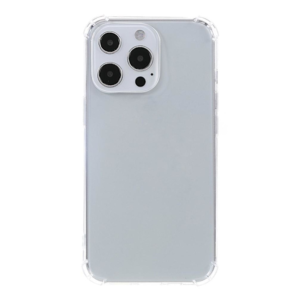 iPhone 13 Pro gjennomsiktig mykt termoplastisk polyuretan deksel med forsterkede hjørner Transparent