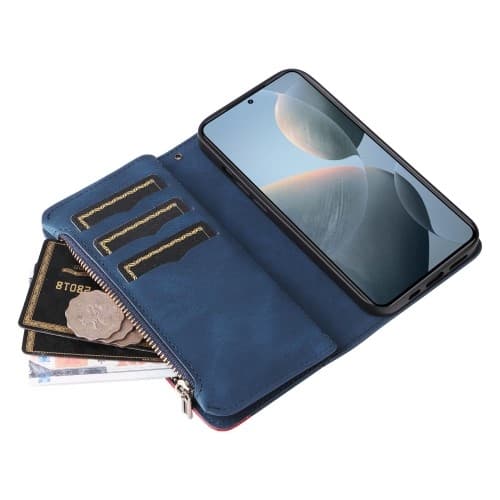 KT Wallet Case til Xiaomi 14T Blue