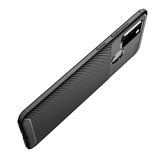 Carbon Fiber Texture TPU Casing Samsung Galaxy A21s - Black Black