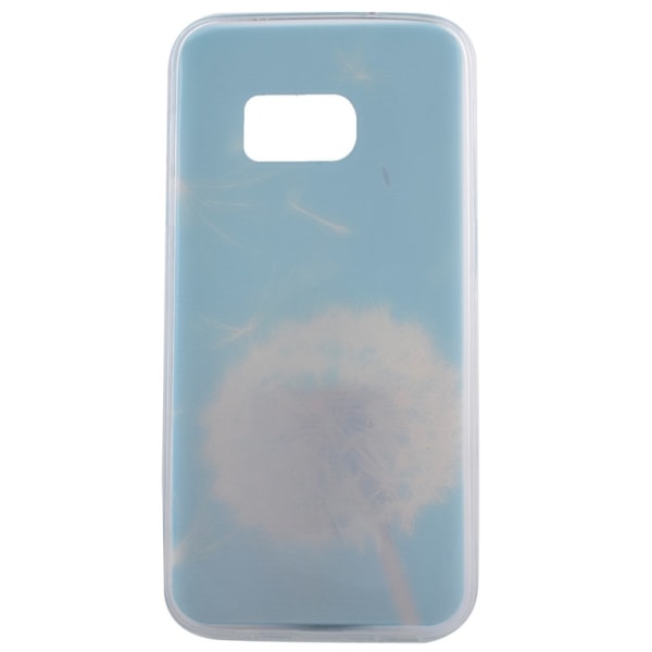 Samsung Galaxy S7 TPU-suojus - White Dandelion Blue Sky Purple