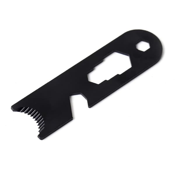 Camp Fire Starter Flintskraber Fire Rod Striker Flaskeåbner Black one size