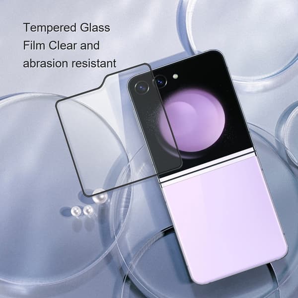 AMORUS till Samsung Galaxy Z Flip6 Härdat glas skärmskydd 2 - Pack Transparent