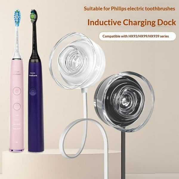 Opladerstation til Philips (HX93 / HX99 / HX939) elektrisk tandbørste Transparent