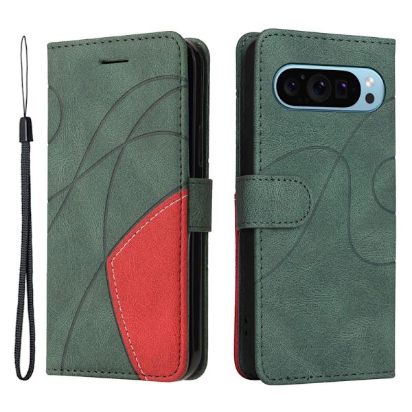 Til Google Pixel 9 / 9 Pro KT - serie - 1 dobbeltfarve etui Green