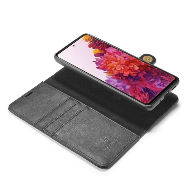 DG.MING 2-in-1 lompakkokotelo Samsung Galaxy S20 FE: lle Black