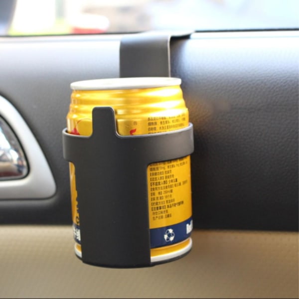 Mugg / Burk / Flaska hållare för bil med kapsylöppnare Svart