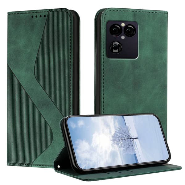 Lommebokdeksel med Stativ for Sony Xperia 1 VIII Green