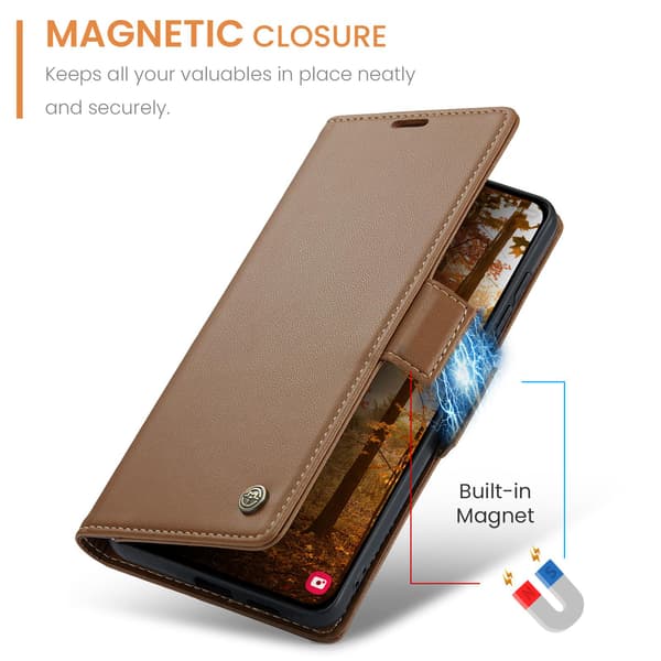 Til Samsung Galaxy A57 5G CASEME mobildeksel Brown