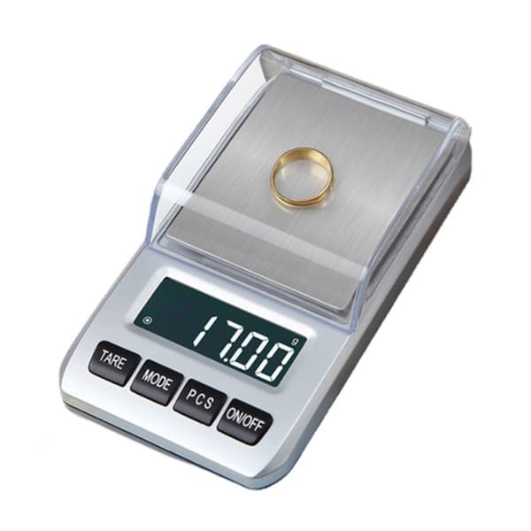 Small Digital Scale Rustfri Vejer 0,01 gram op til 200 gram Silver