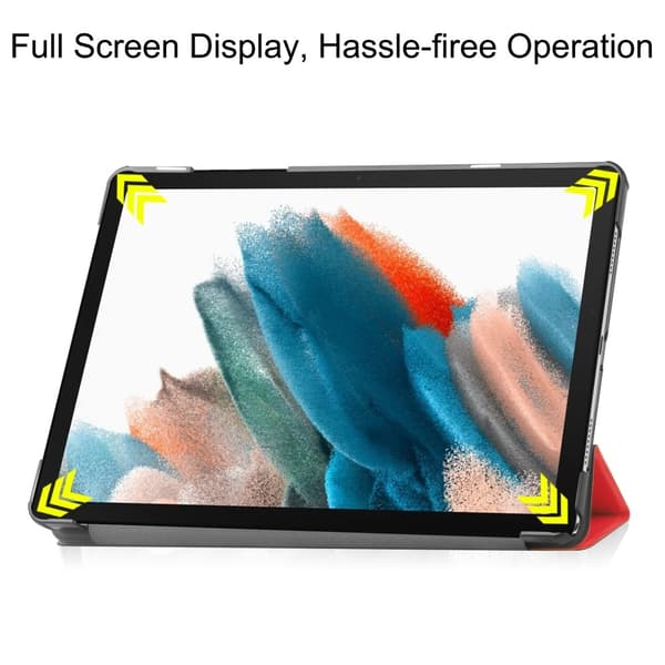 Kolminkertainen telinekotelo Samsung Galaxy Tab A9 8.7" Red