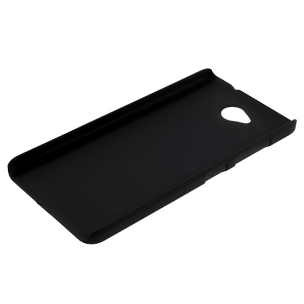 Microsoft Lumia 650 Rubberized Hård Plast Skal - Musta Black