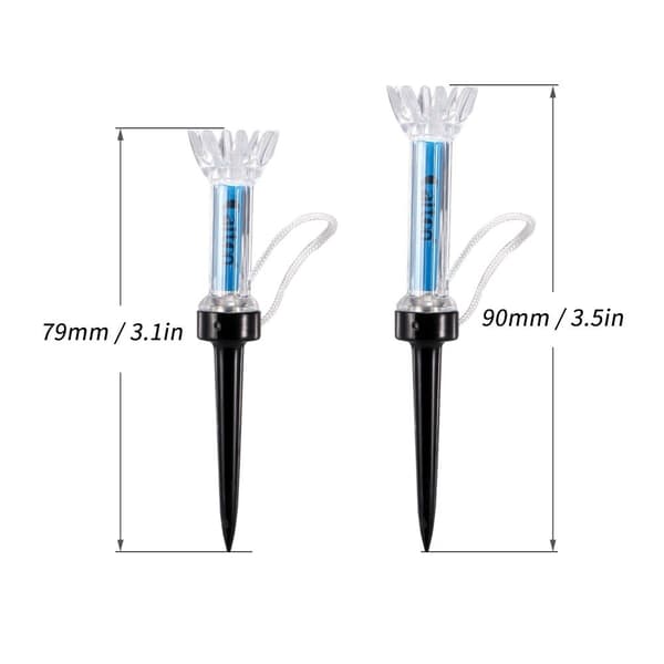 5 st AITON Golf Tees Tee Peg Peggar 90mm Tee Magnetisk Golfboll Hållare Markör multifärg
