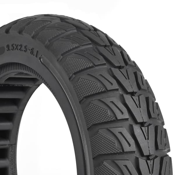 Til Niu Elektrisk Scooter 9,5*2,5 - 6,1 Gummidæk Black