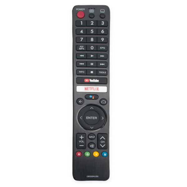 TV-fjernkontroll erstatning for GB326WJSA for Sharp TV Black
