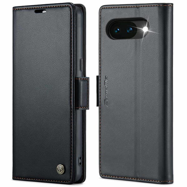 CASEME Google Pixel 10a RFID Suojattu Lompakkokotelo - Musta Black