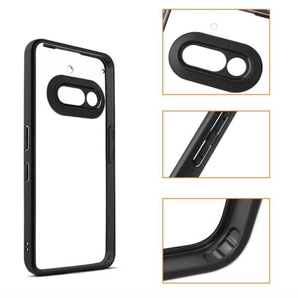 Til Nothing Phone (3a) Deksel Gjennomsiktig Telefonveske Transparent