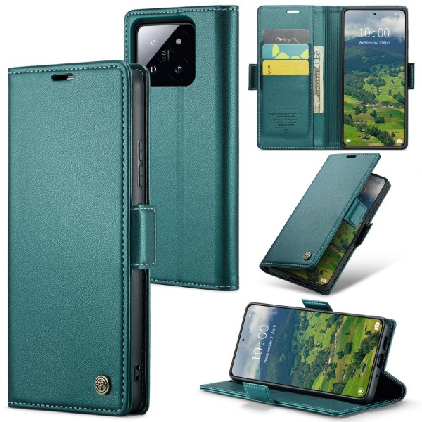 CASEME Plånboksfodral Xiaomi 14 - Grön Grön