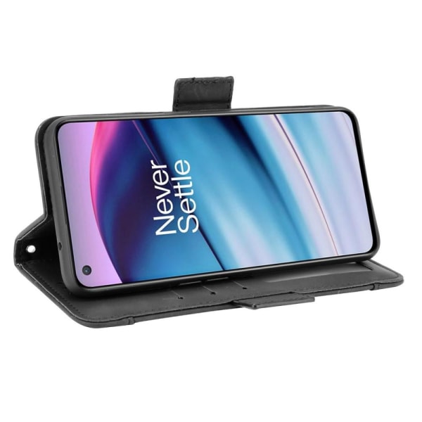 Wallet Stand Flip Phone Case for OnePlus Nord CE 5G - Black Black