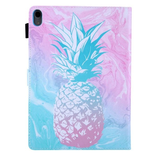 Tablettdeksel med klaff og stativ for iPad 10.9 (2022) - Blå Ananas Blue