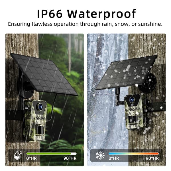 Solar 4G - polkukamera vedenpitävä PIR Night Vision HD - metsästyskamera Green