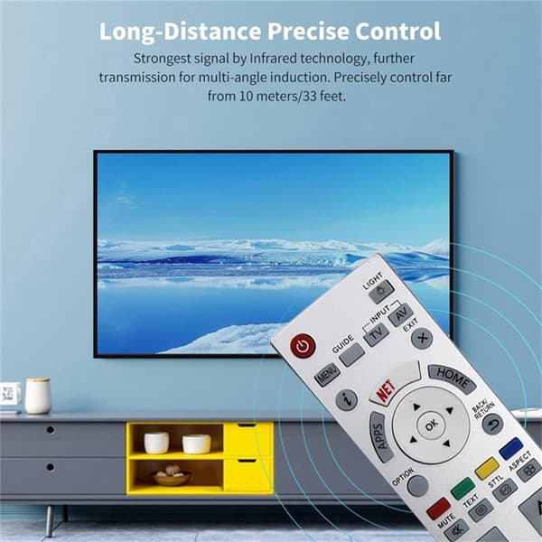 Fjärrkontroll Ersättning för N2QAYB001012 För Panasonic TV Silver