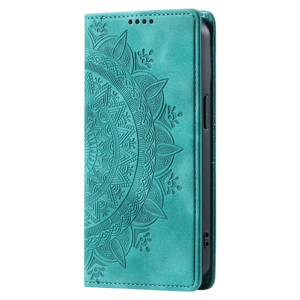Deksel for iPhone 17 Pro Max med Magnetisk Lukking Mønsterpreget Green