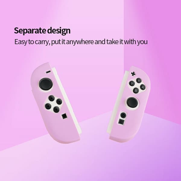 Kompatibelt med Nintendo Switch 2 Kontroll Fodral Skal Stötsäkert - Rosa Rosa