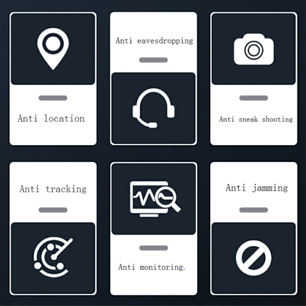 Anti Spy Kamera Detector WiFi Locator Signal Scanner Infraröd Dold Kamera Finder Tracker Svart