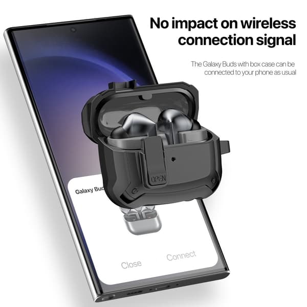 DUX DUCIS for Samsung Galaxy Buds3 Pro Buds3 Deksel med krok - Svart Black